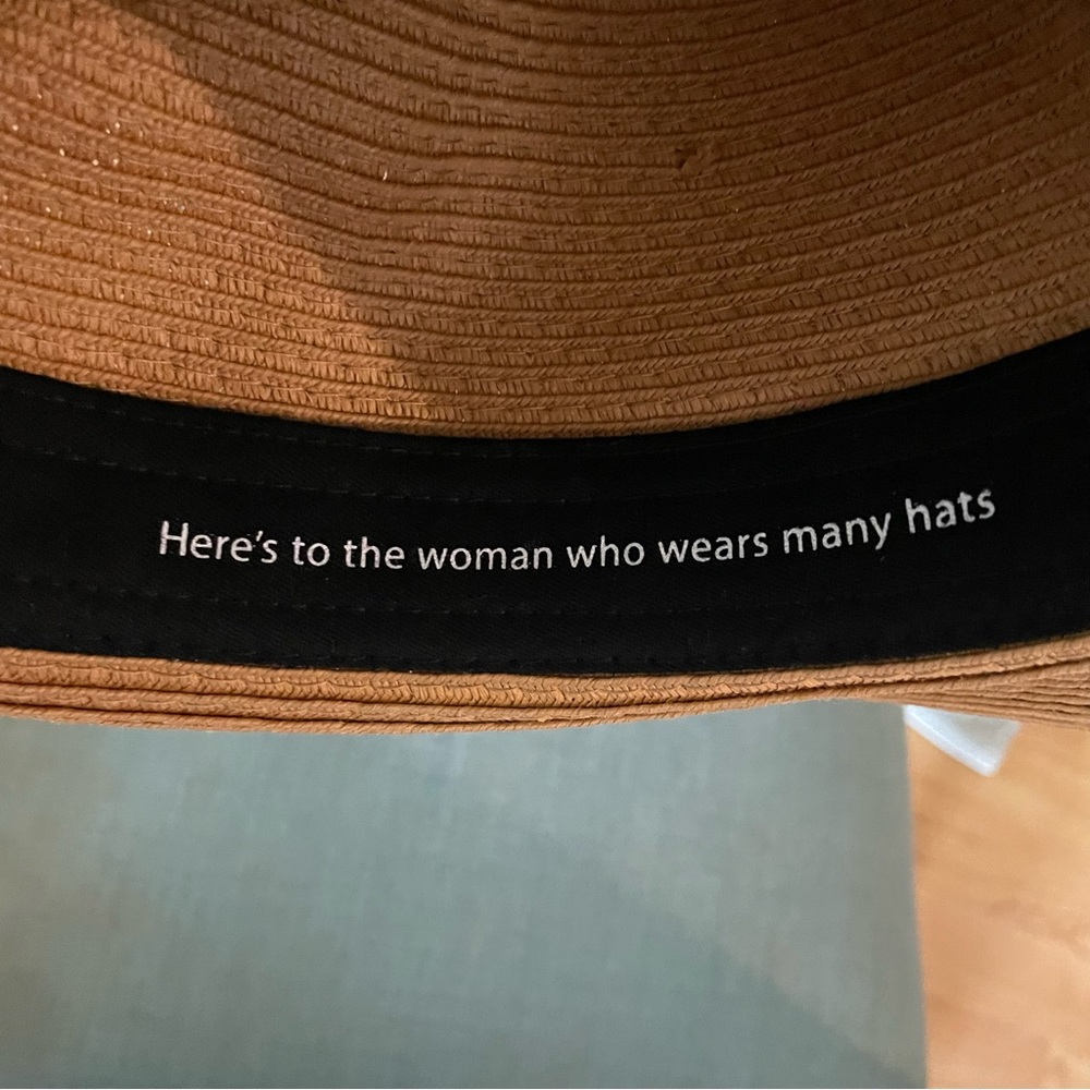 Gigi Pip Straw Wide Brim Fedora Hat - Picture 4 of 5